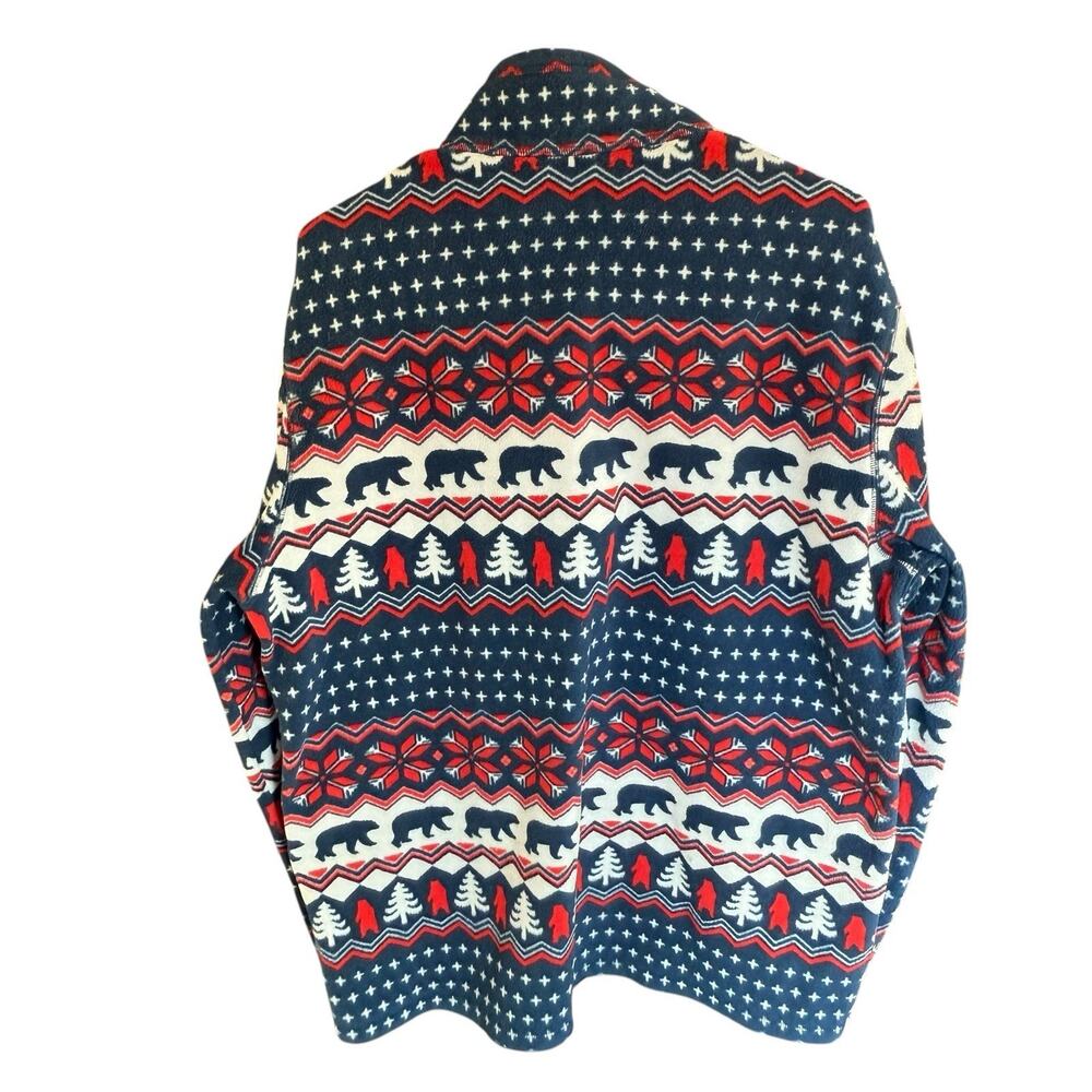Chubbies 1/4 Zip Mens Large Bearly Wild Retro Print Fleece Sweater Pullover - Picture 3 of 7